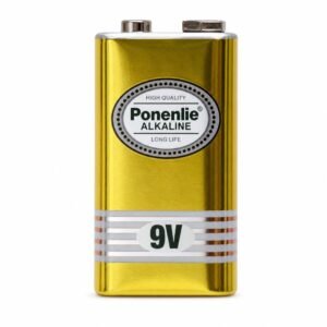 9V Alkaline Battery for Everyday Devices, 550mAh High Energy Density with Leak-Proof Design and Long Shelf Life