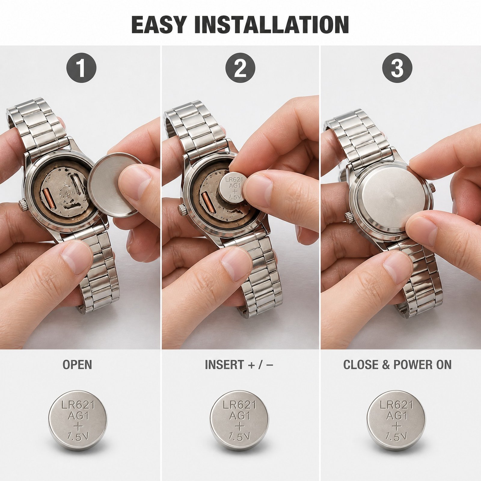 1.5V AG1 Button Cell Battery for Everyday Devices, 13mAh High Energy Density with Leak-Proof Design and Long Shelf Life - Image 2