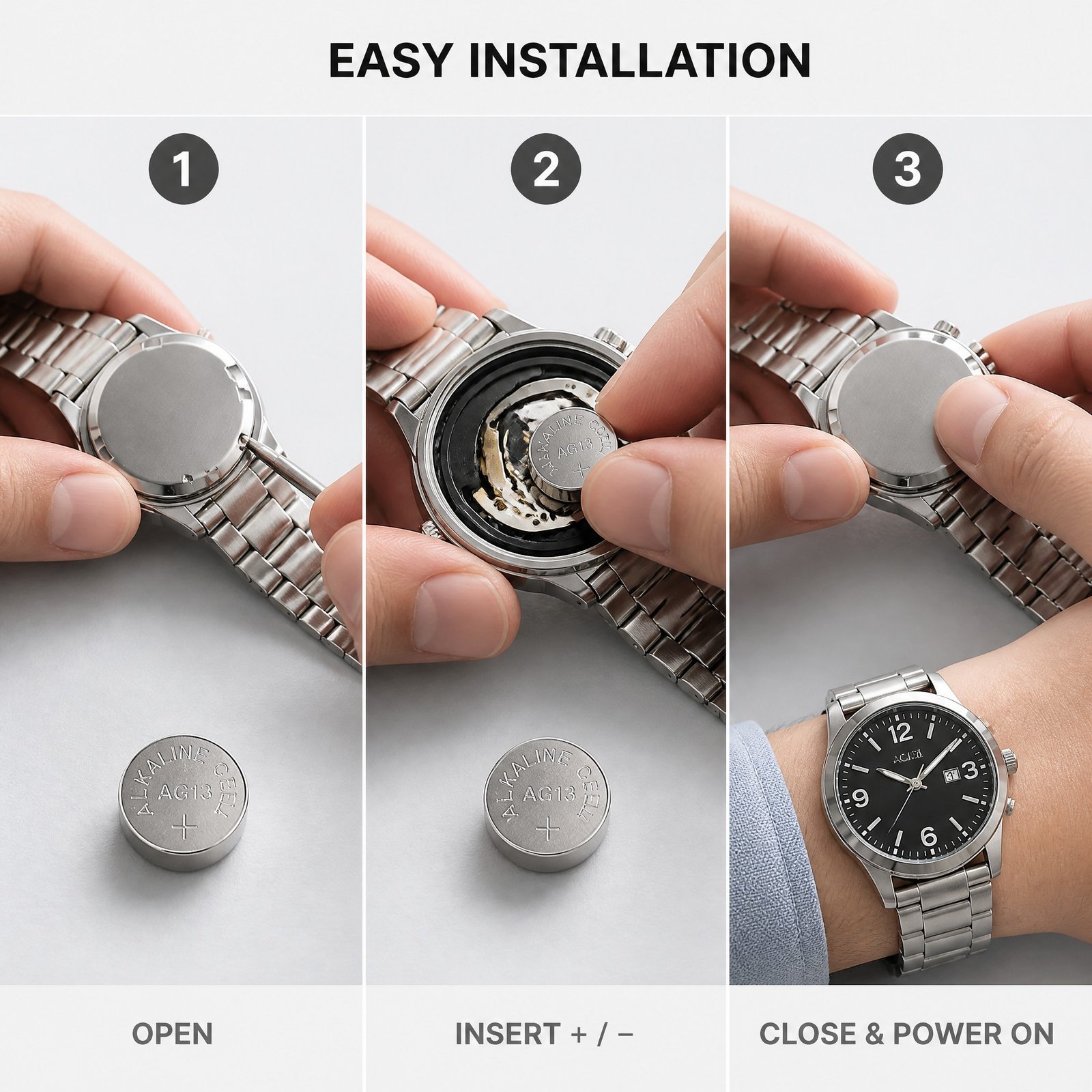 1.5V AG13 Button Cell Battery for Everyday Devices, 150mAh High Energy Density with Leak-Proof Design and Long Shelf Life - Image 2