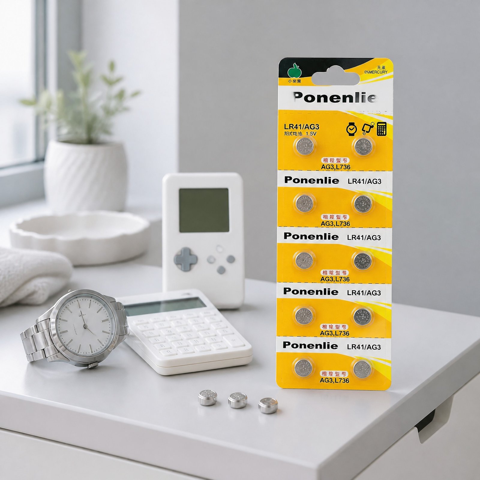 1.5V AG3 Button Cell Battery for Everyday Devices, 32mAh High Energy Density with Leak-Proof Design and Long Shelf Life - Image 3