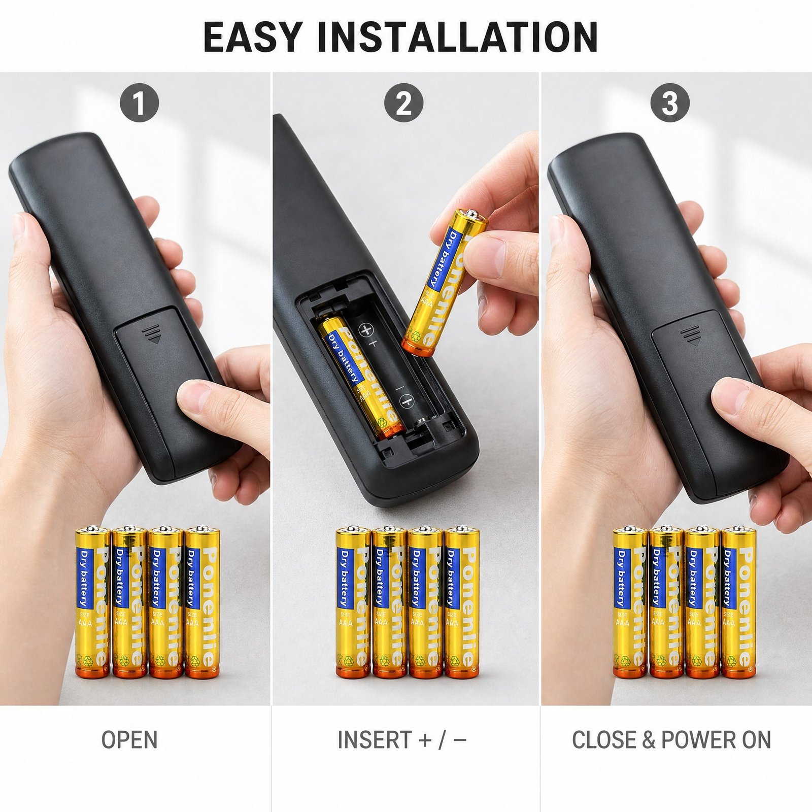 1.5V AAA Alkaline Battery for Everyday Devices, 1000mAh High Energy Density with Leak-Proof Design and Long Shelf Life - Image 2