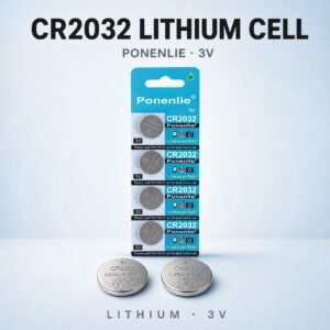 3V CR2032 Button Cell Battery for Everyday Devices, 220mAh